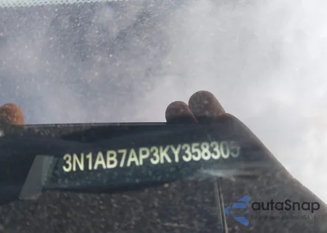 2019 Nissan Sentra Sv из США, поврежденный, VIN 3N1AB7AP3KY358305